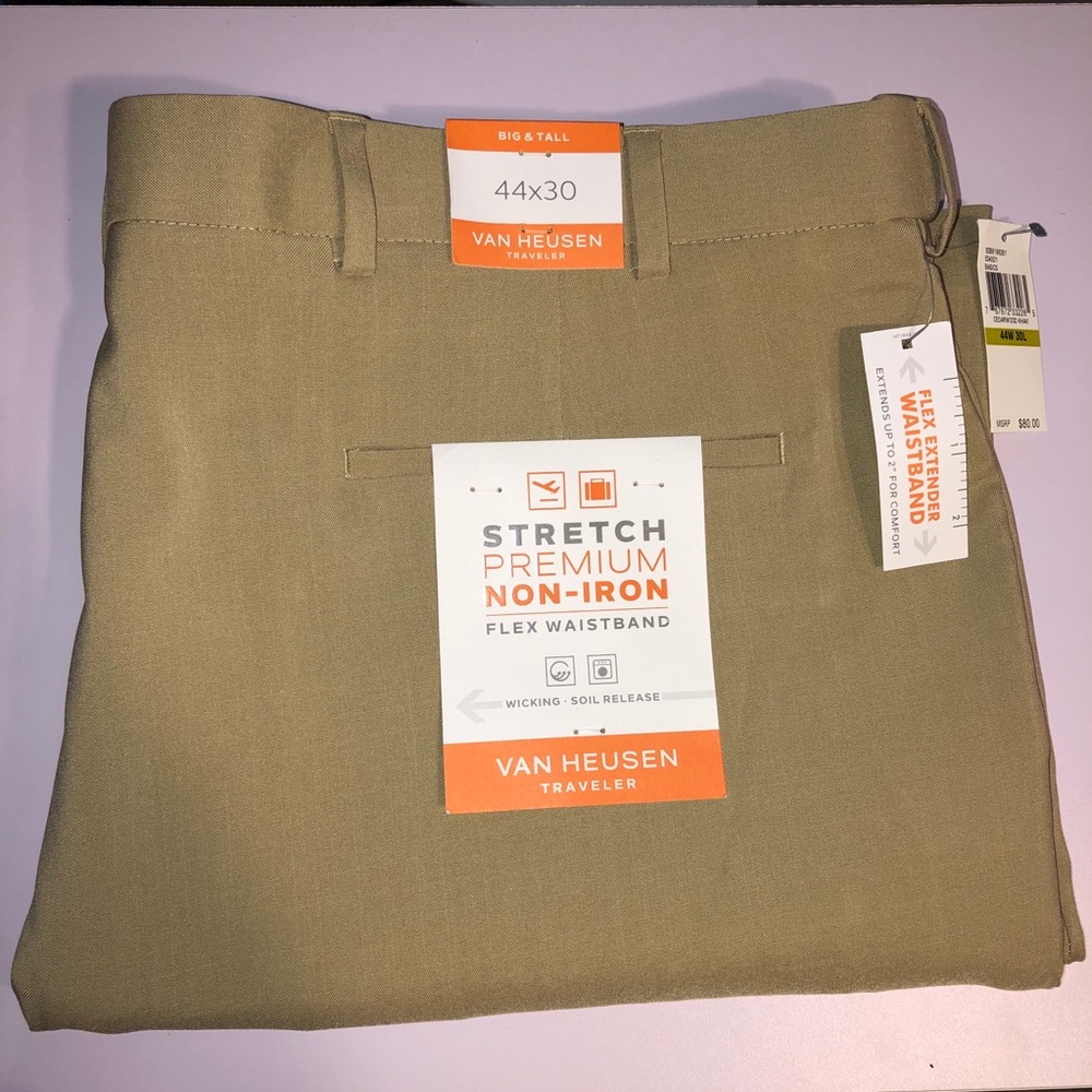 NWT Van Heusen Men’s Khaki Pants 44W”x30L”